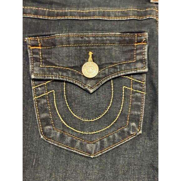 True Religion Women's Jean Pants Joey Flare Jeans Low-Rise Size 28 (32 Waist) - Picture 13 of 13